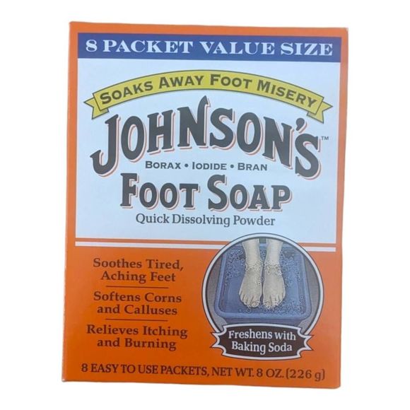 No Brand Other Johnsons Foot Soap Dissolving Powder 8 Oz 8 Packets